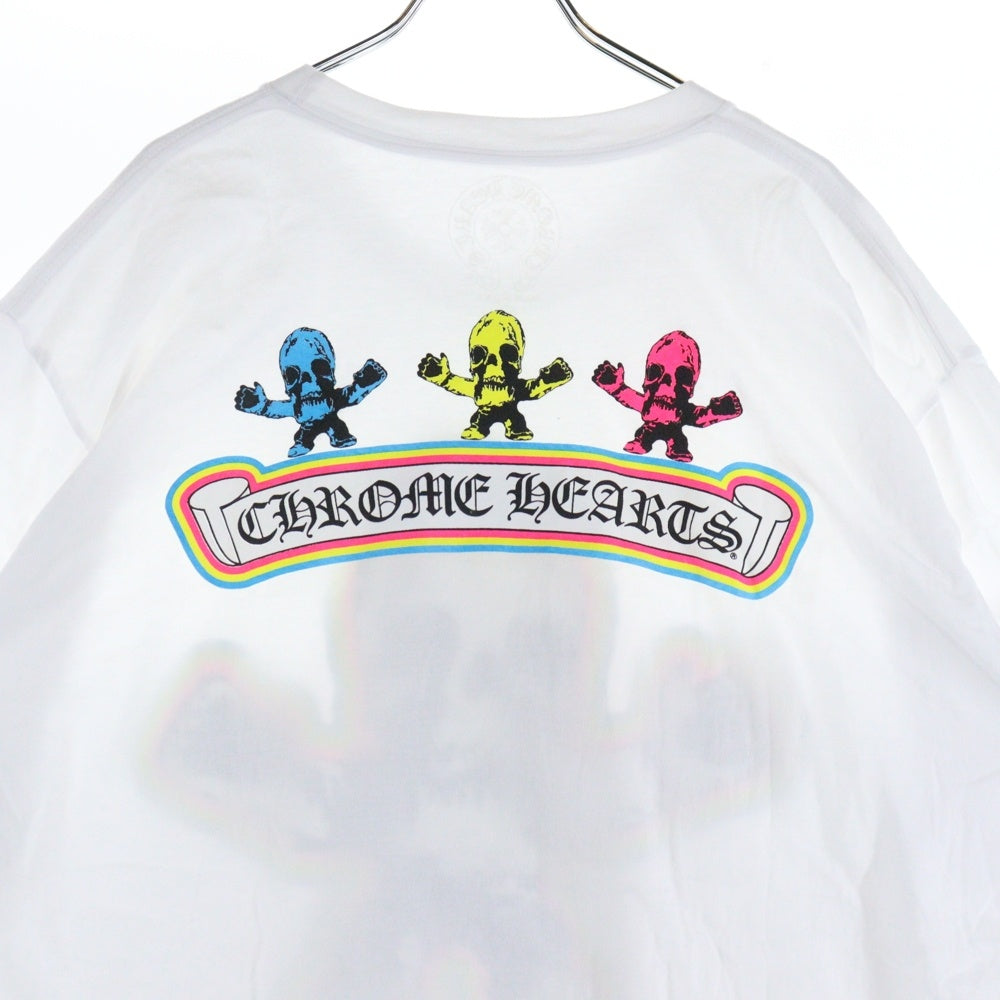 CHROME HEARTS(クロムハーツ) FOTI S/S TEE フォティ フロント レインボー ロゴ プリント 半袖Tシャツ ホワイト