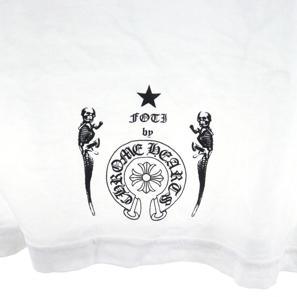CHROME HEARTS(クロムハーツ) FOTI S/S TEE フォティ フロント レインボー ロゴ プリント 半袖Tシャツ ホワイト
