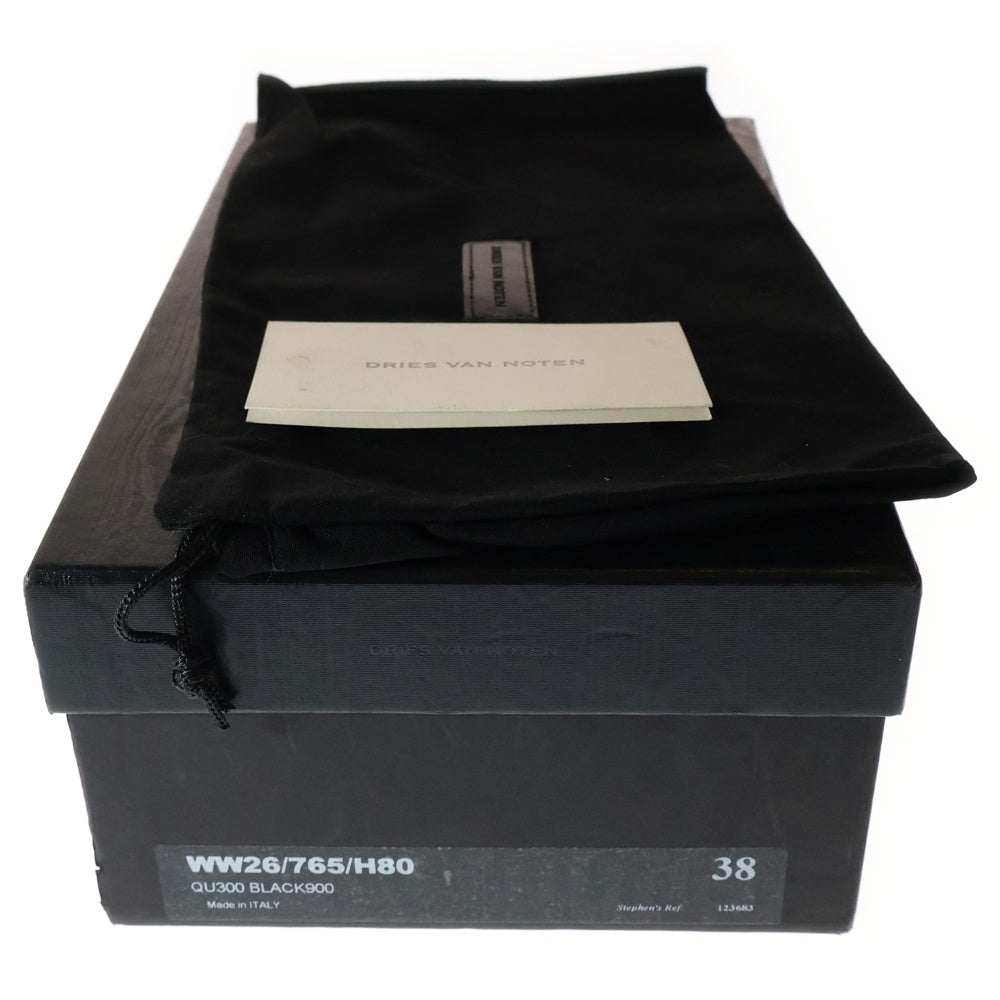 DRIES VAN NOTEN(ドリスヴァンノッテン) レザーパンプス ヒール WW26 765 H80 ブラック
