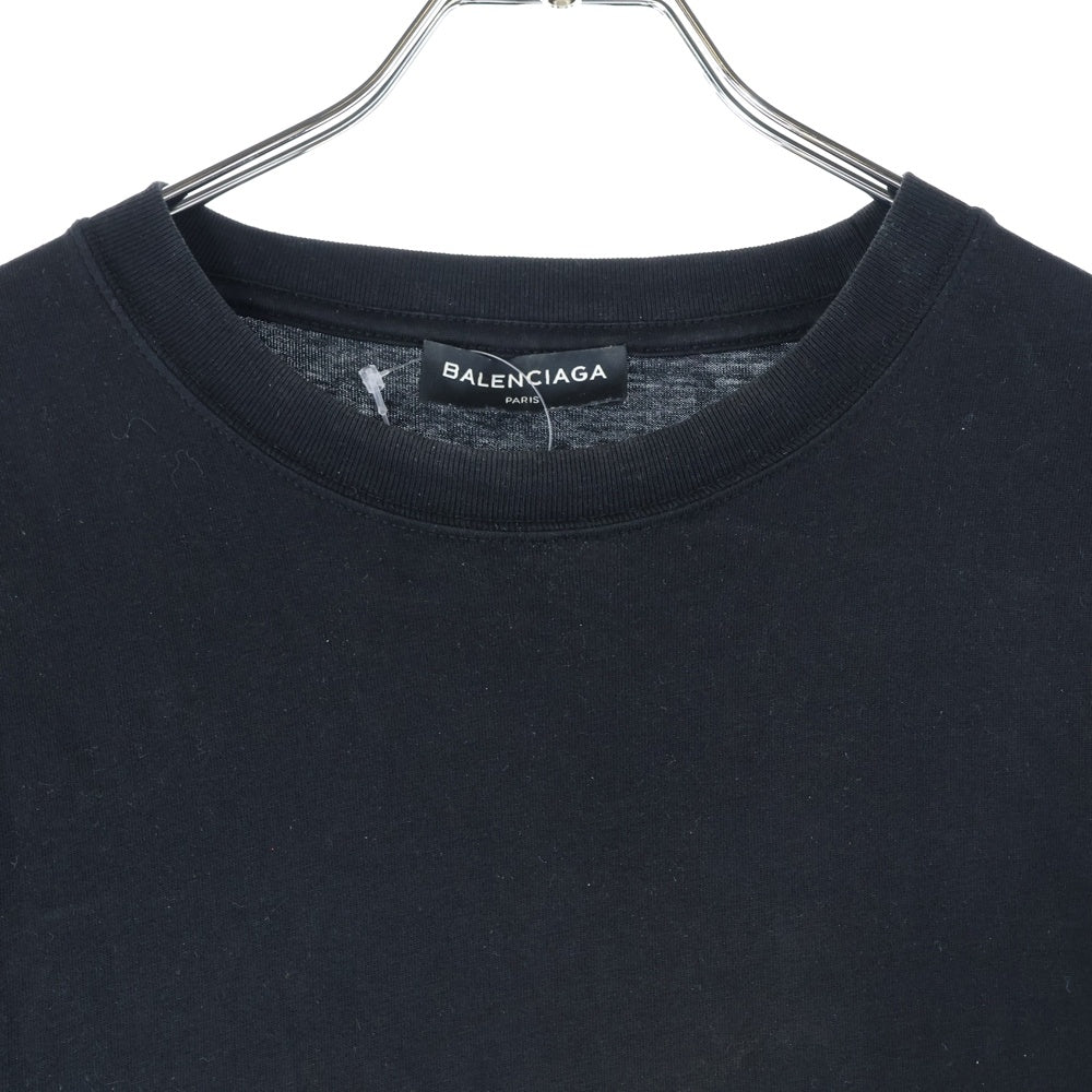 BALENCIAGA(バレンシアガ) 17AW Campaign Logo T-Shirt キャンペーンロゴ 半袖Tシャツ ブラック 508203 TWK28