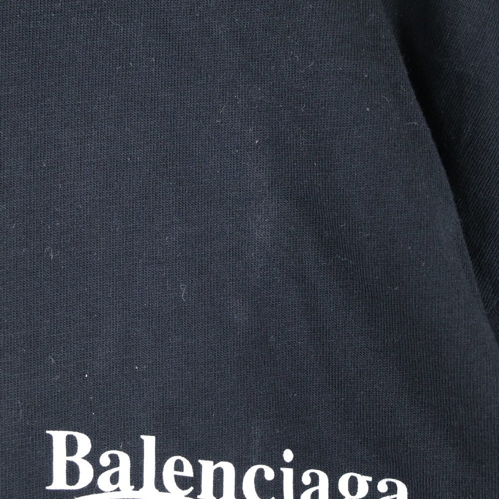 BALENCIAGA(バレンシアガ) 17AW Campaign Logo T-Shirt キャンペーンロゴ 半袖Tシャツ ブラック 508203 TWK28