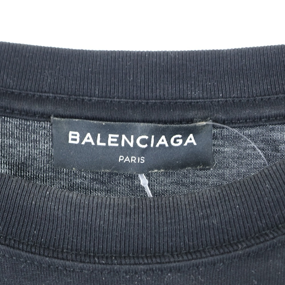 BALENCIAGA(バレンシアガ) 17AW Campaign Logo T-Shirt キャンペーンロゴ 半袖Tシャツ ブラック 508203 TWK28