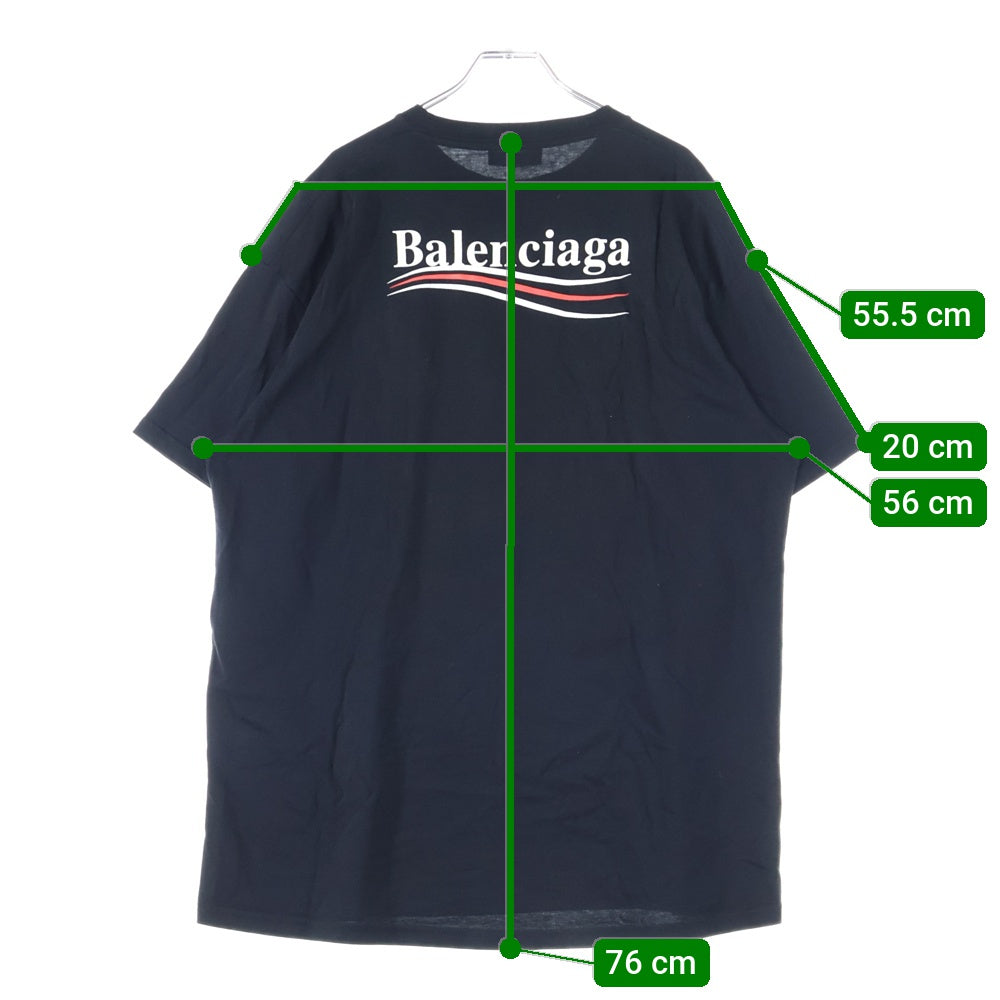BALENCIAGA(バレンシアガ) 17AW Campaign Logo T-Shirt キャンペーンロゴ 半袖Tシャツ ブラック 508203 TWK28