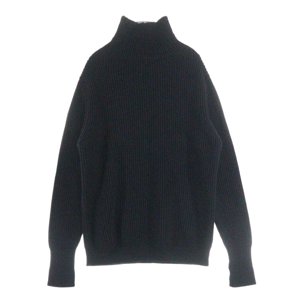 ANDERSEN-ANDERSEN(アンデルセン-アンデルセン) HI NECK WOOL KNIT SWEATER ハイネック ニットセーター ブラック