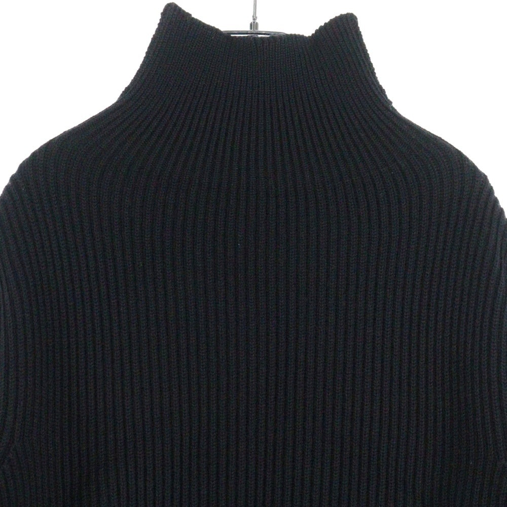 ANDERSEN-ANDERSEN(アンデルセン-アンデルセン) HI NECK WOOL KNIT SWEATER ハイネック ニットセーター ブラック