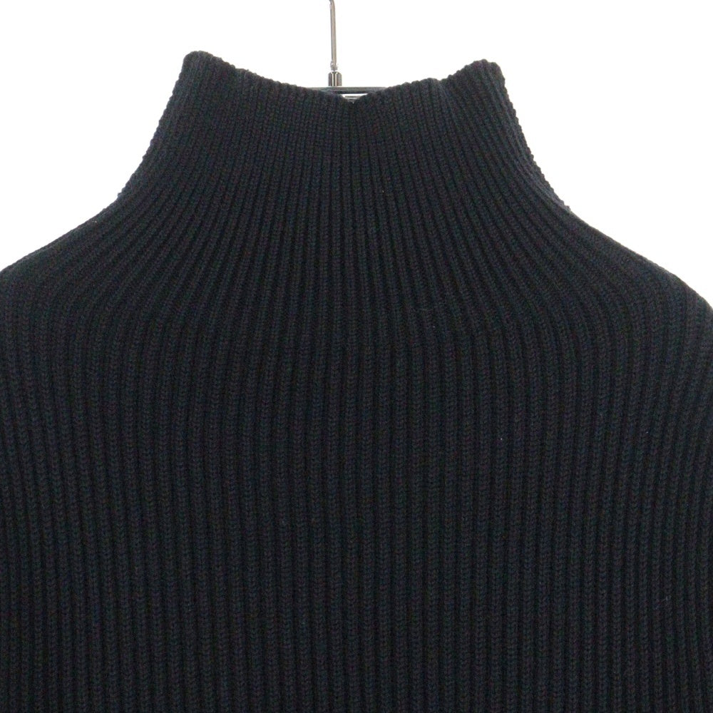 ANDERSEN-ANDERSEN(アンデルセン-アンデルセン) HI NECK WOOL KNIT SWEATER ハイネック ニットセーター ブラック
