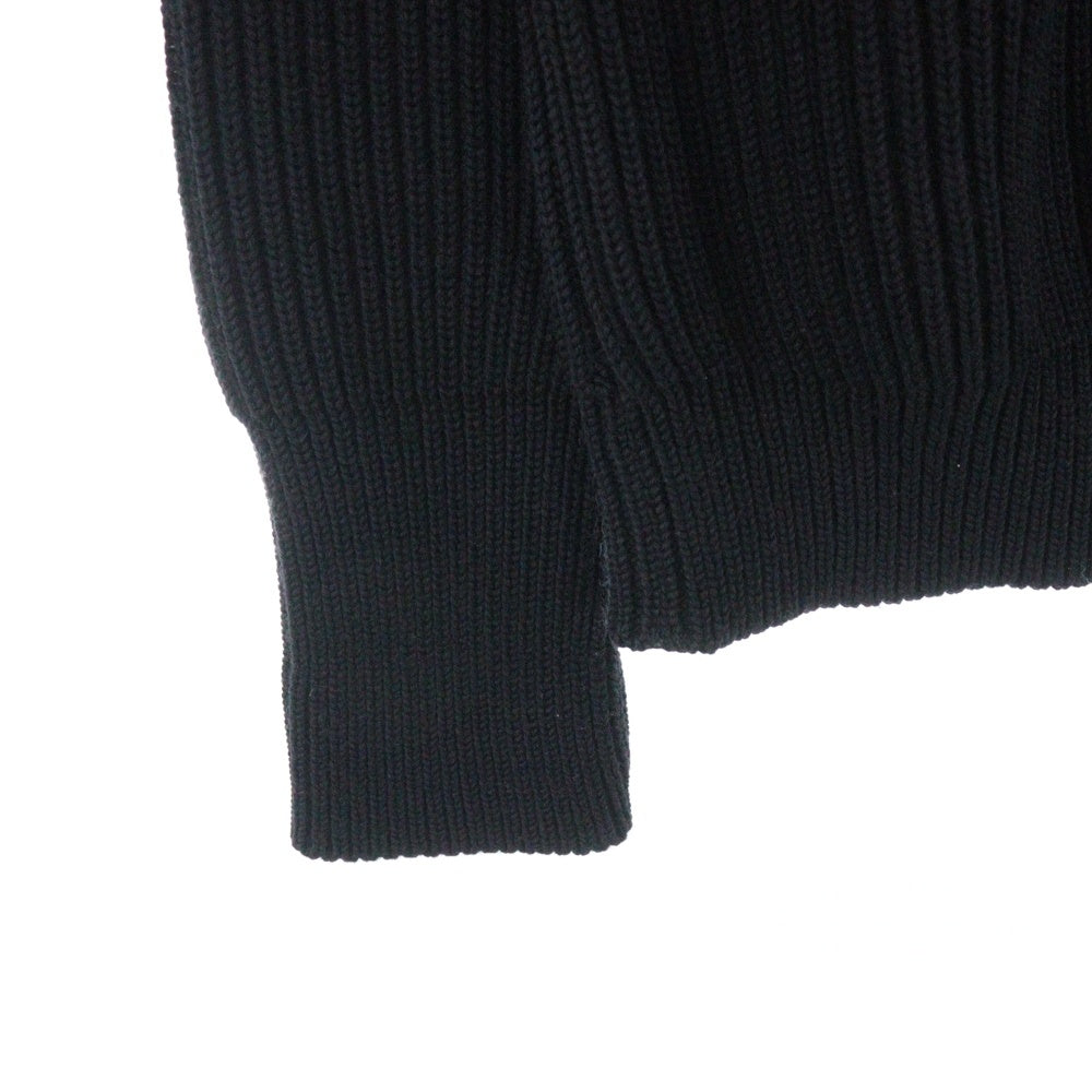 ANDERSEN-ANDERSEN(アンデルセン-アンデルセン) HI NECK WOOL KNIT SWEATER ハイネック ニットセーター ブラック