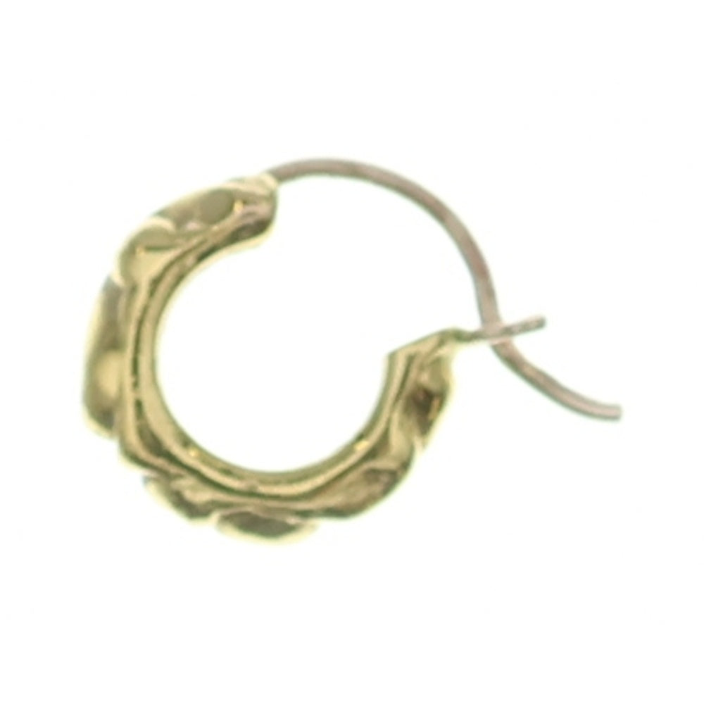 CHROME HEARTS(クロムハーツ) 22K HOOP SCROOL 1 22Kスクロールフープ ゴールドピアス