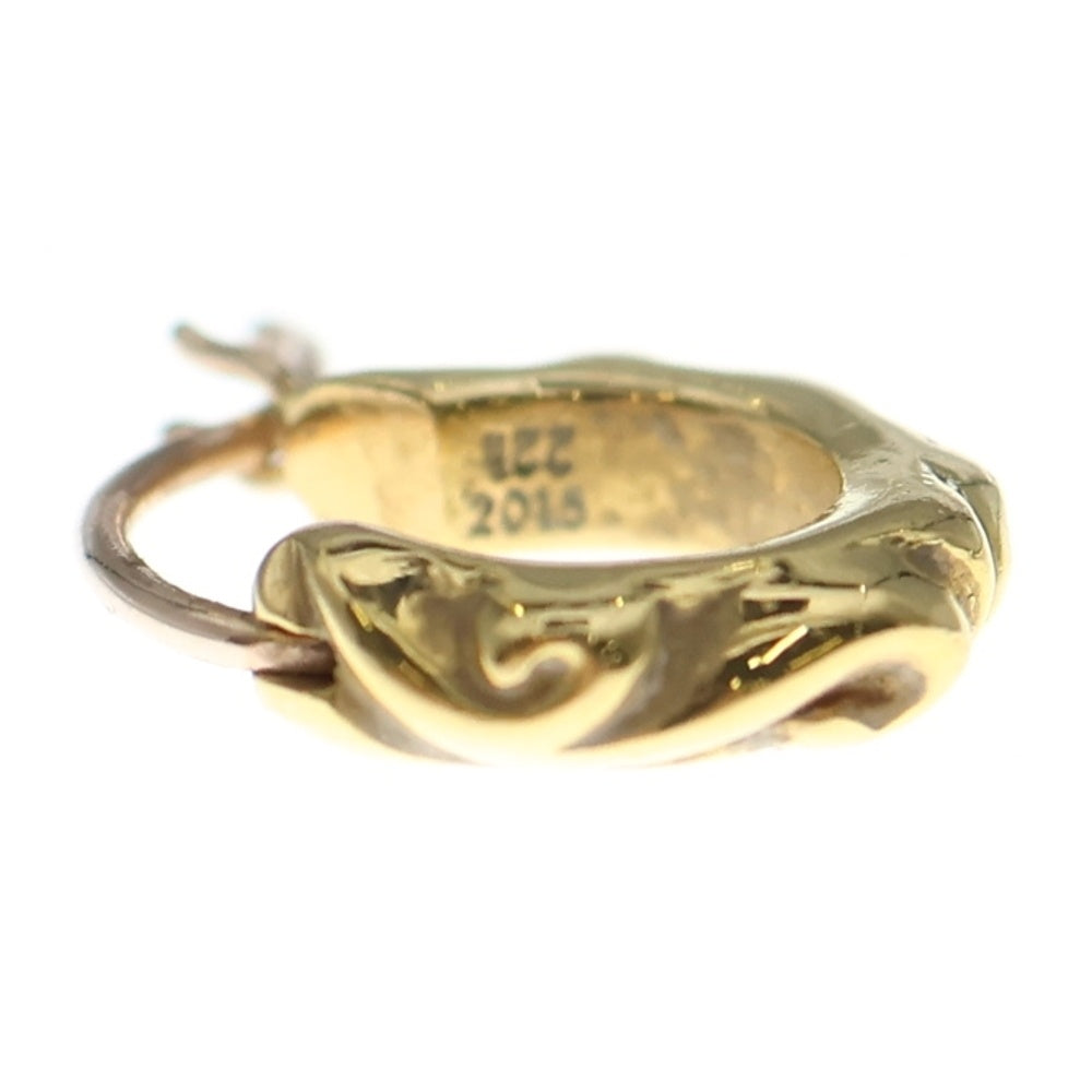 CHROME HEARTS(クロムハーツ) 22K HOOP SCROOL 1 22Kスクロールフープ ゴールドピアス