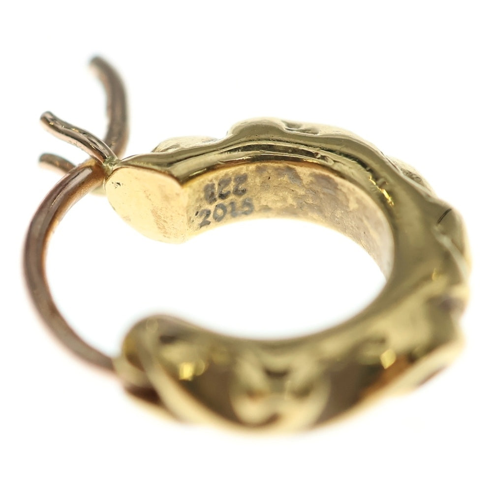 CHROME HEARTS(クロムハーツ) 22K HOOP SCROOL 1 22Kスクロールフープ ゴールドピアス