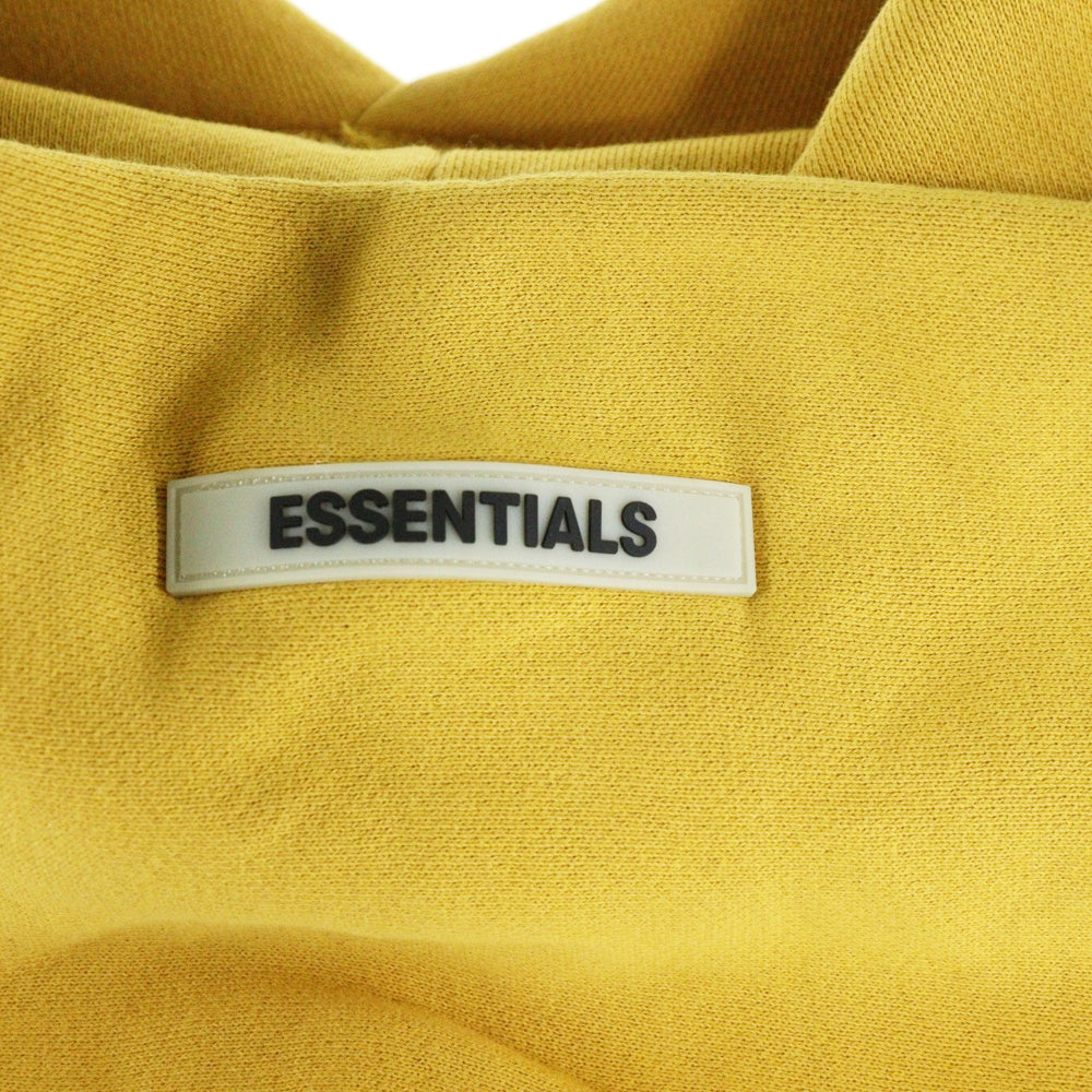 FEAR OF GOD ESSENTIALS(フィアオブゴッド エッセンシャルズ) HOODIE LTD LONG BEACH ロングビーチ限定 バックリフレクターロゴ プルオーバースウェットパーカー フーディー イエロー