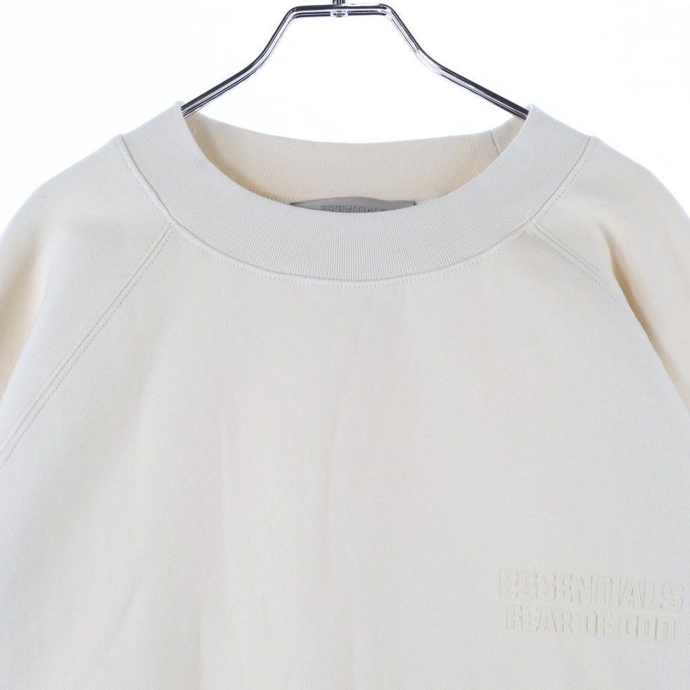 FEAR OF GOD ESSENTIALS(フィアオブゴッド エッセンシャルズ) SWEATSHIRT フェルトロゴ クルーネックスウェットトレーナー アイボリー