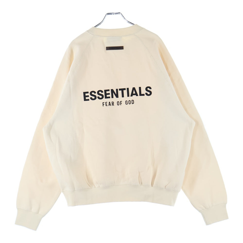 FEAR OF GOD ESSENTIALS(フィアオブゴッド エッセンシャルズ) SWEATSHIRT バックラバーロゴ クルーネックスウェットトレーナー アイボリー
