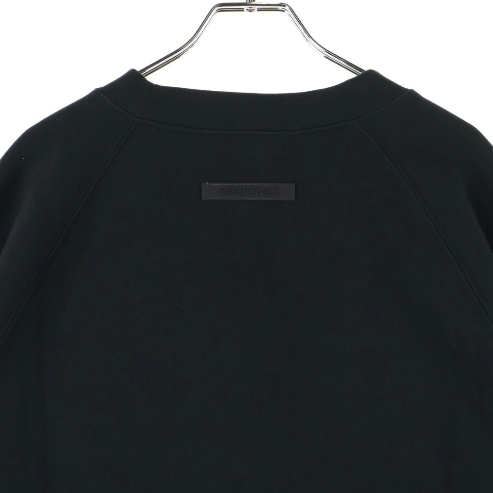 FEAR OF GOD ESSENTIALS(フィアオブゴッド エッセンシャルズ) SWEATSHIRT リフレクターロゴ クルーネックスウェットトレーナー ブラック