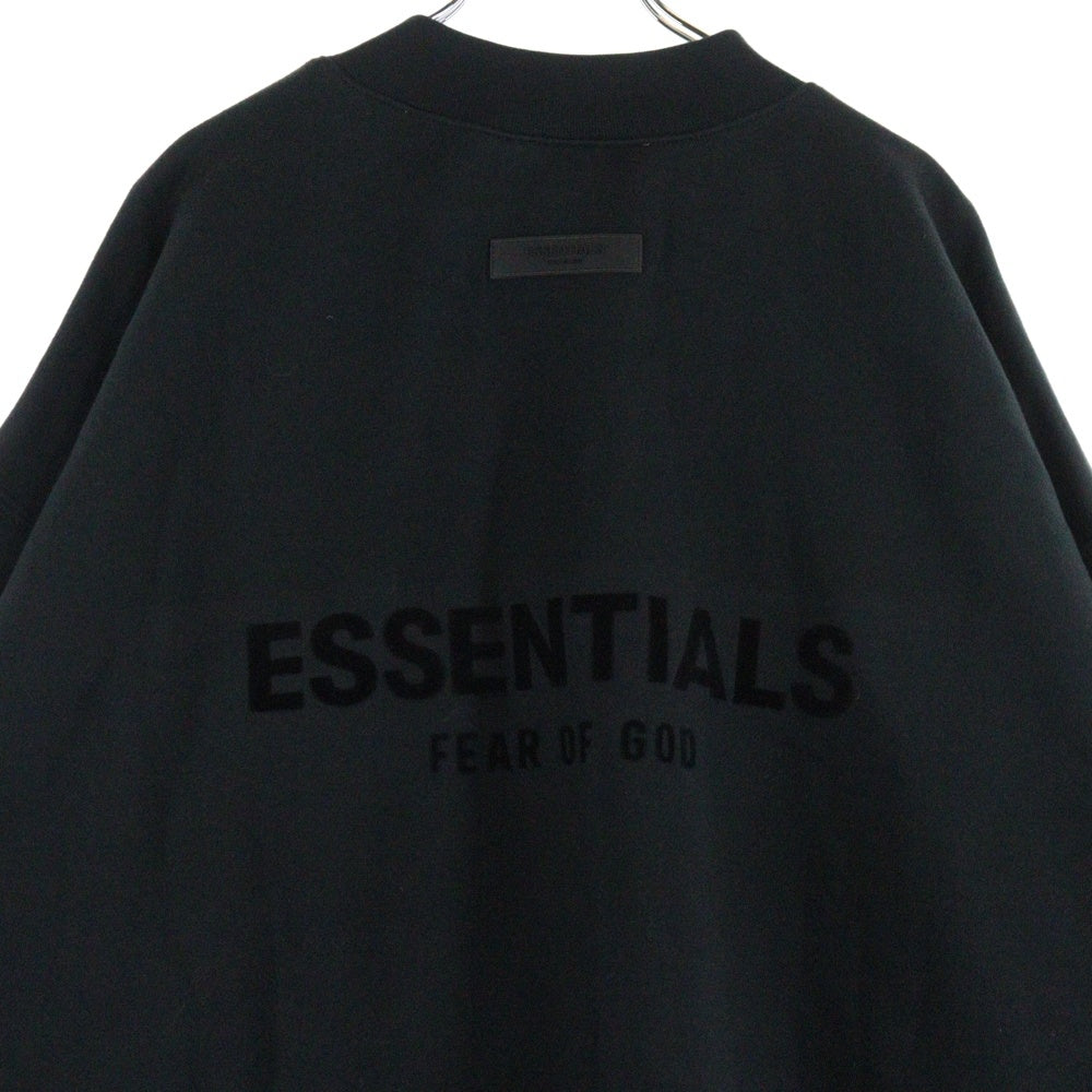 FEAR OF GOD ESSENTIALS(フィアオブゴッド エッセンシャルズ) SWEATSHIRT バックフェルトロゴ クルーネックスウェットトレーナー ブラック