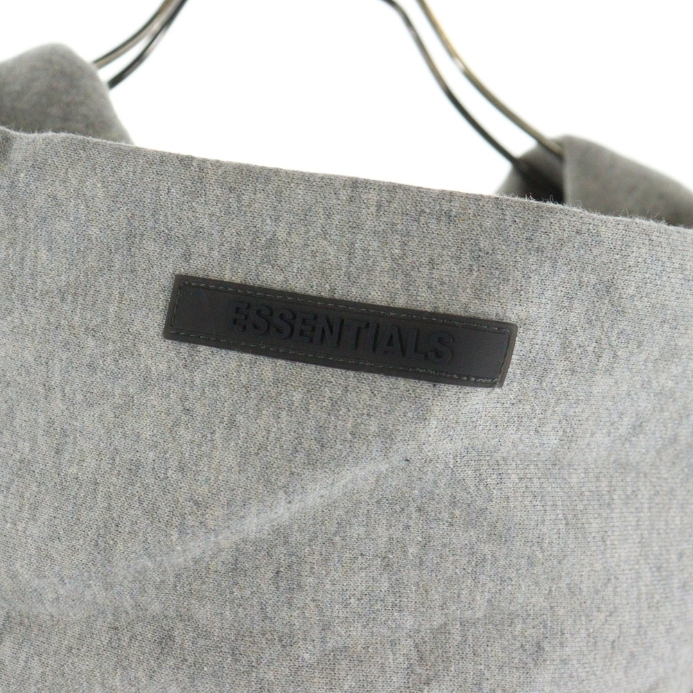 FEAR OF GOD ESSENTIALS(フィアオブゴッド エッセンシャルズ) HOODIE バックラバーロゴ プルオーバースウェットパーカー フーディー グレー