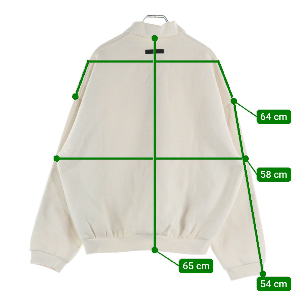 FEAR OF GOD ESSENTIALS(フィアオブゴッド エッセンシャルズ) SWEAT POLO SHIRT スウェットポロシャツ アイボリー