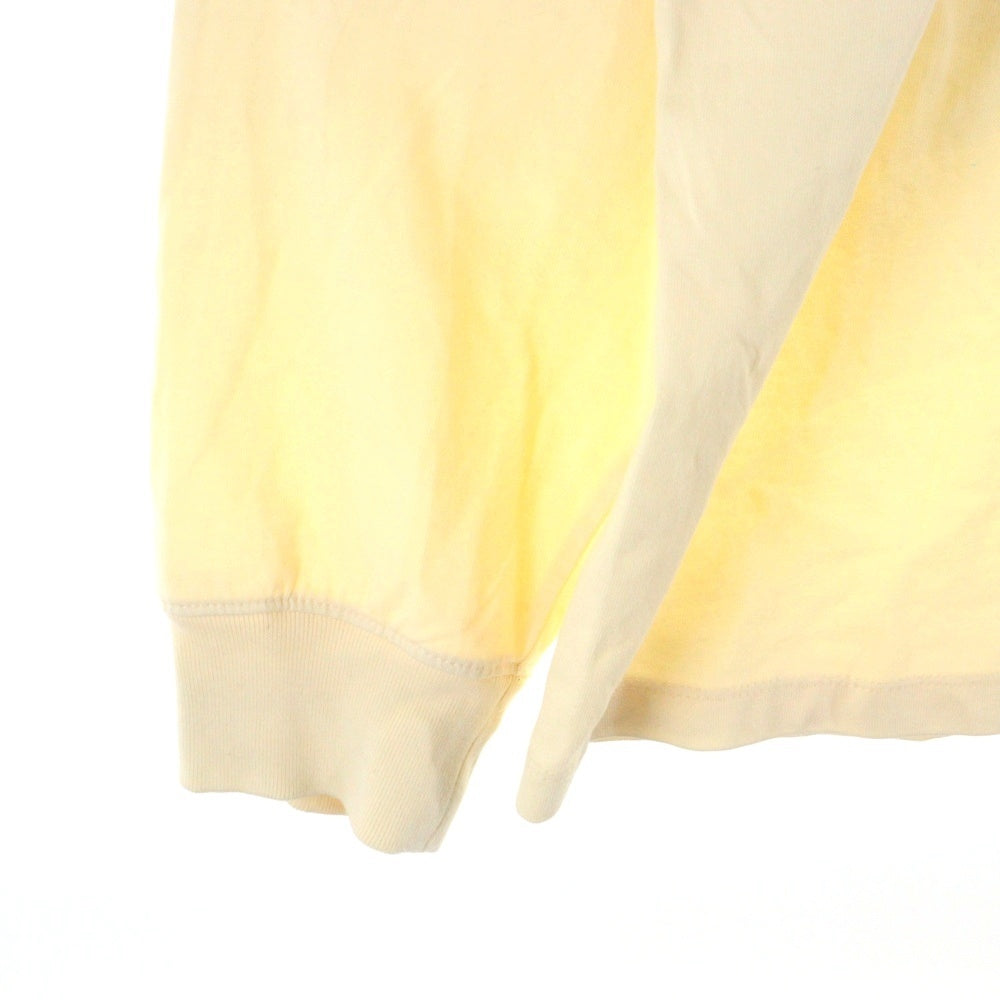 FEAR OF GOD ESSENTIALS(フィアオブゴッド エッセンシャルズ) L/S T-SHIRT フロントラバーロゴ 長袖Tシャツ ロンT アイボリー