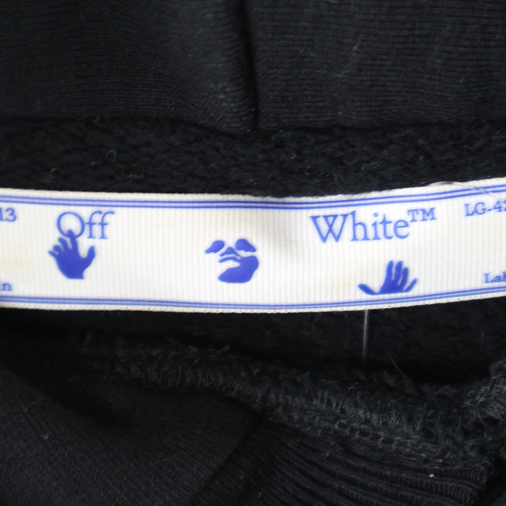 OFF-WHITE(オフホワイト) 21AW Layered Hoodie レイヤード プルオーバースウェットパーカー フーディー ブラック OMBB087F21FLE006
