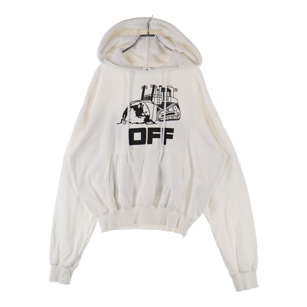 OFF-WHITE(オフホワイト) 21SS World Caterpillar Hoodie プルオーバースウェットパーカー フーディー ホワイト OMBB037R21FLE009