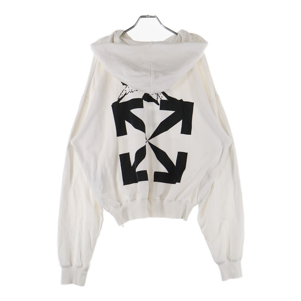 OFF-WHITE(オフホワイト) 21SS World Caterpillar Hoodie プルオーバースウェットパーカー フーディー ホワイト OMBB037R21FLE009