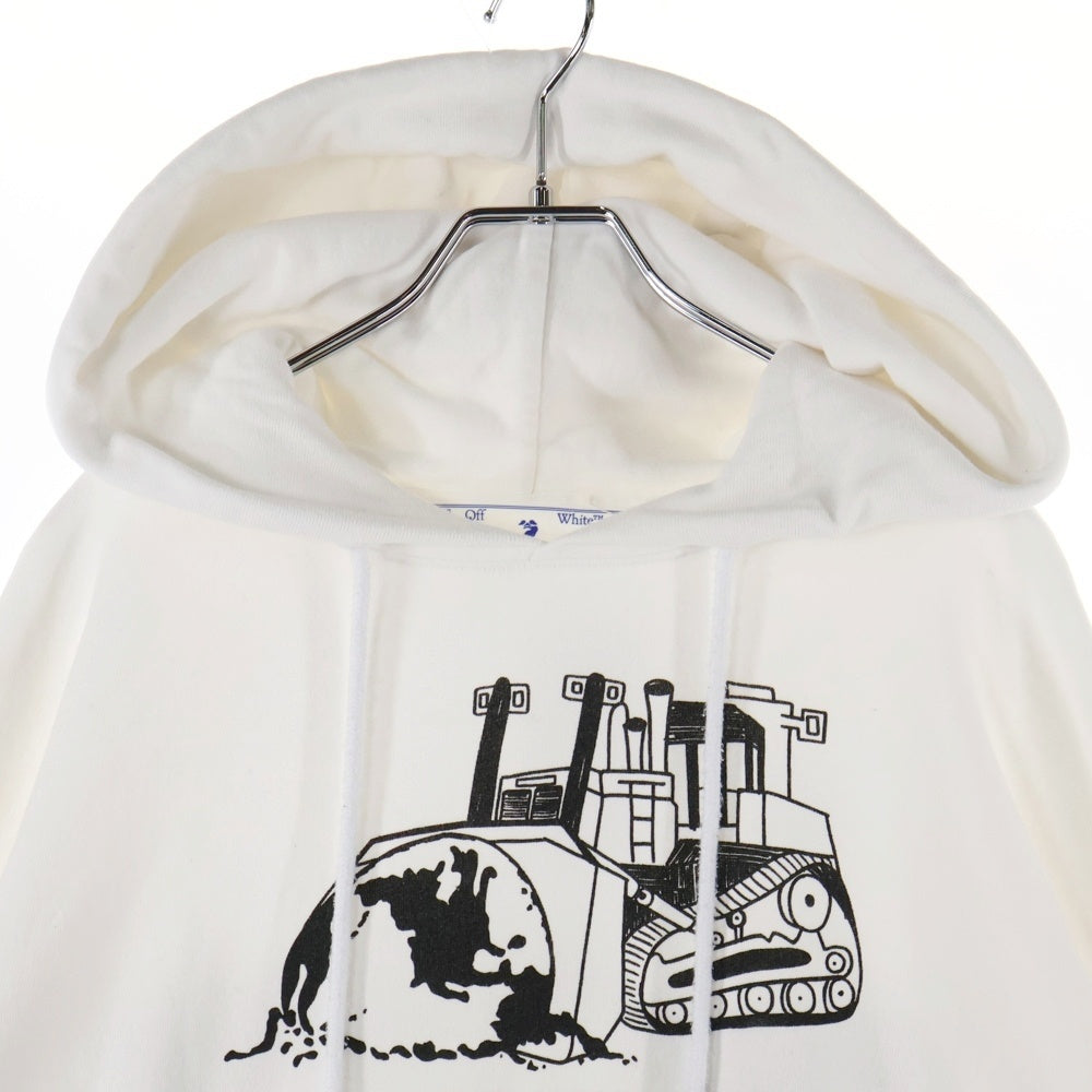 OFF-WHITE(オフホワイト) 21SS World Caterpillar Hoodie プルオーバースウェットパーカー フーディー ホワイト OMBB037R21FLE009