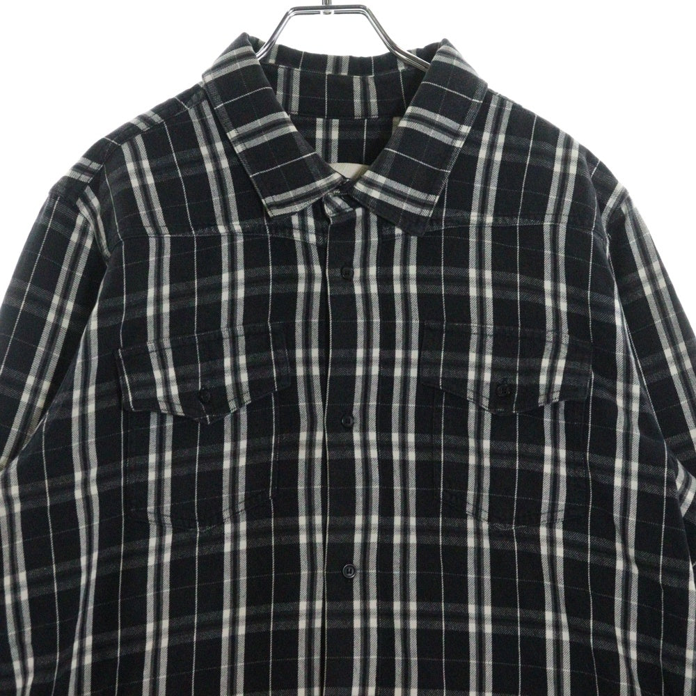 OFF-WHITE(オフホワイト) 16SS Flannel Check Shirt フランネルシャツ 長袖チェックシャツ グレー