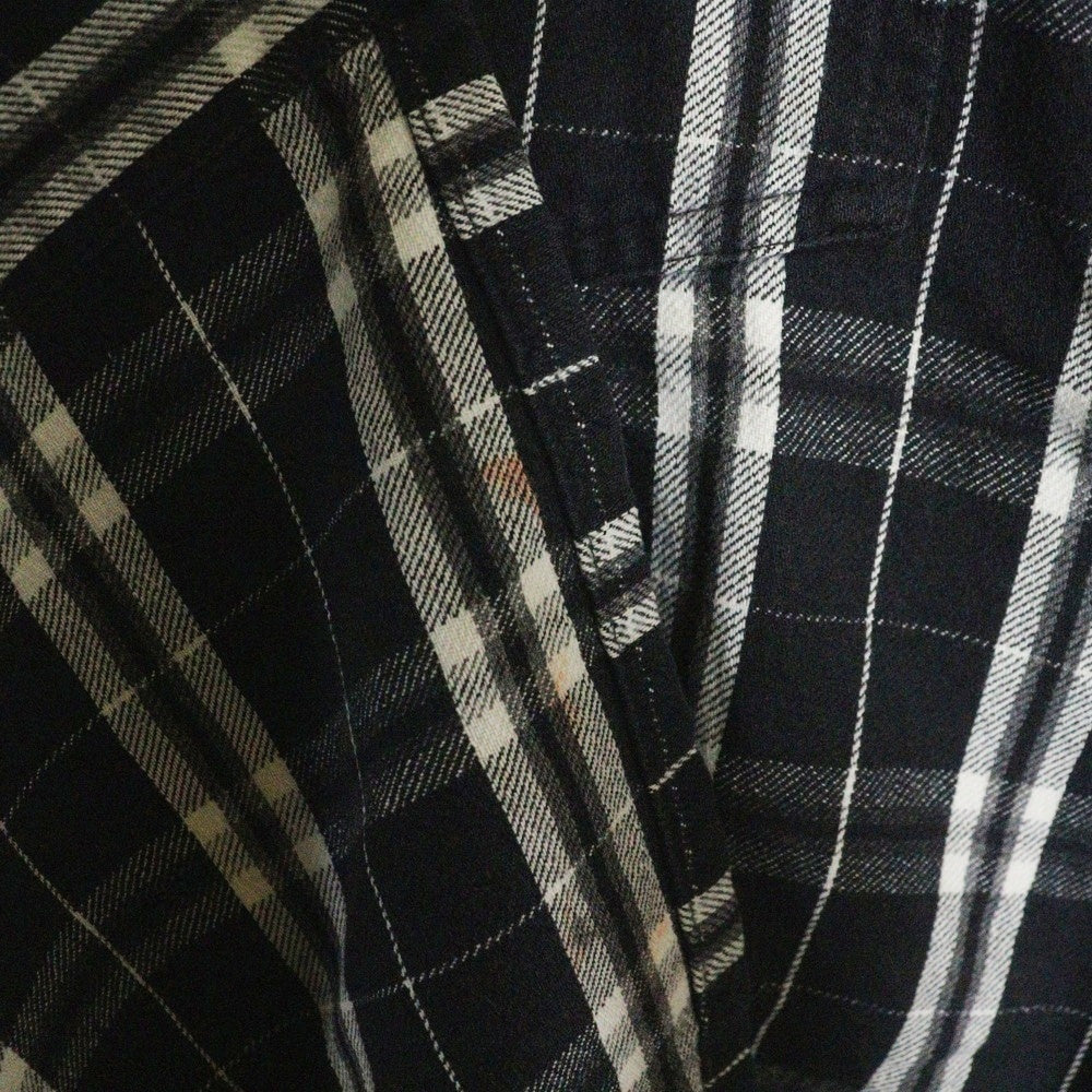 OFF-WHITE(オフホワイト) 16SS Flannel Check Shirt フランネルシャツ 長袖チェックシャツ グレー
