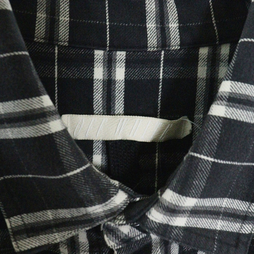 OFF-WHITE(オフホワイト) 16SS Flannel Check Shirt フランネルシャツ 長袖チェックシャツ グレー
