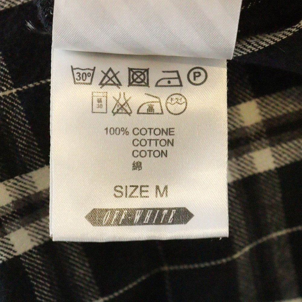 OFF-WHITE(オフホワイト) 16SS Flannel Check Shirt フランネルシャツ 長袖チェックシャツ グレー