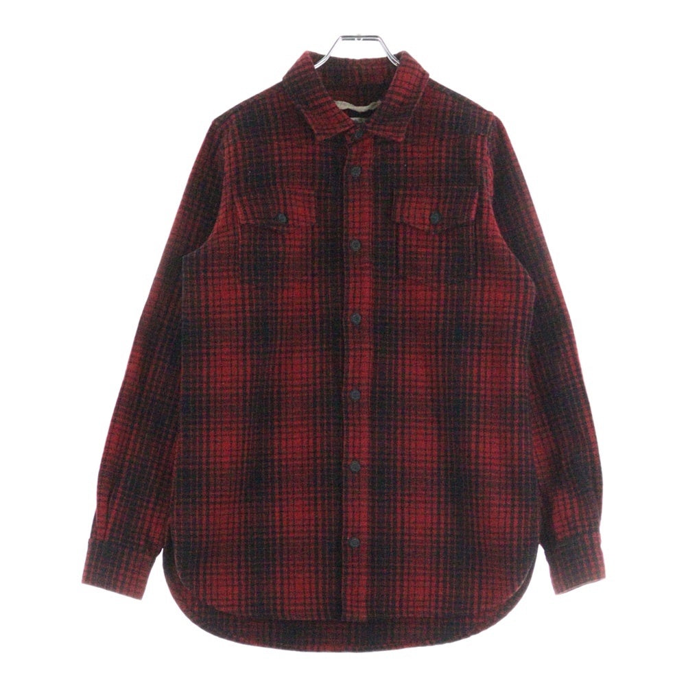 OFF-WHITE(オフホワイト) 15AW Flannel Check Shirt フランネルシャツ 長袖チェックシャツ レッド