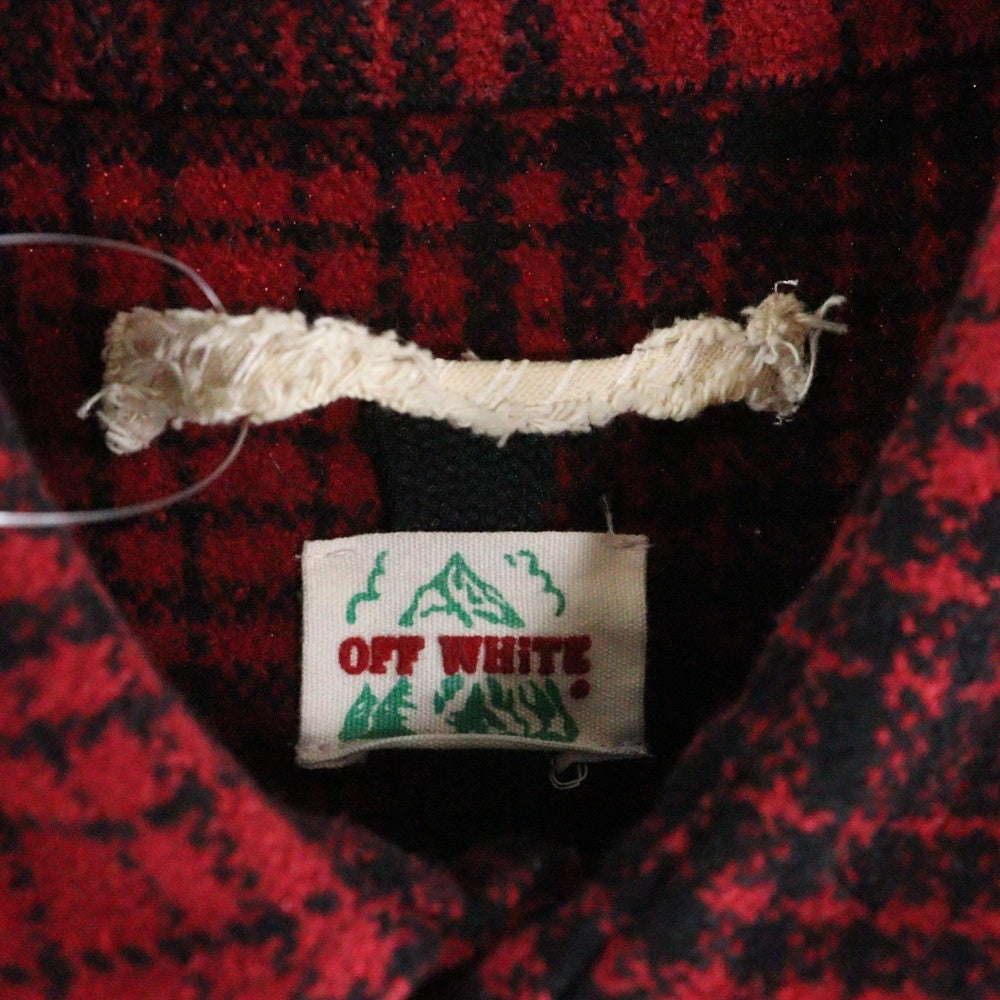 OFF-WHITE(オフホワイト) 15AW Flannel Check Shirt フランネルシャツ 長袖チェックシャツ レッド