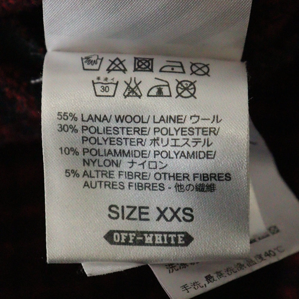 OFF-WHITE(オフホワイト) 15AW Flannel Check Shirt フランネルシャツ 長袖チェックシャツ レッド