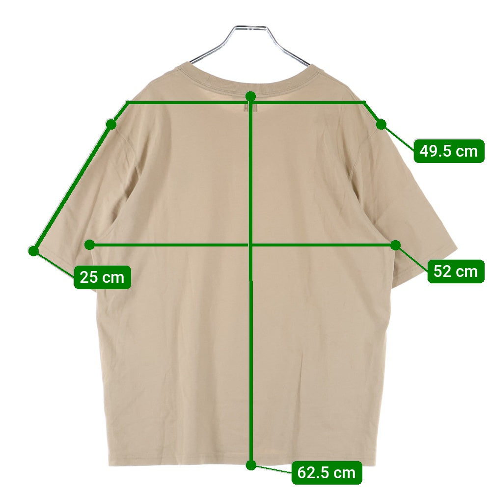 AMI Alexandre Mattiussi(アミアレクサンドルマテュッシ) Logo T-Shirt ハートロゴ刺繍 半袖Tシャツ ベージュ A21HJ128.726