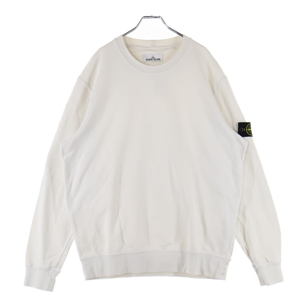 STONE ISLAND(ストーンアイランド) Sweatshirt ロゴワッペン クルーネックスウェットトレーナー ホワイト 721561051