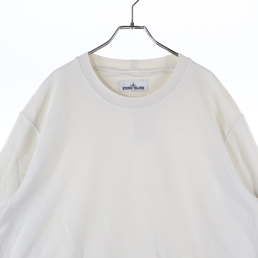 STONE ISLAND(ストーンアイランド) Sweatshirt ロゴワッペン クルーネックスウェットトレーナー ホワイト 721561051