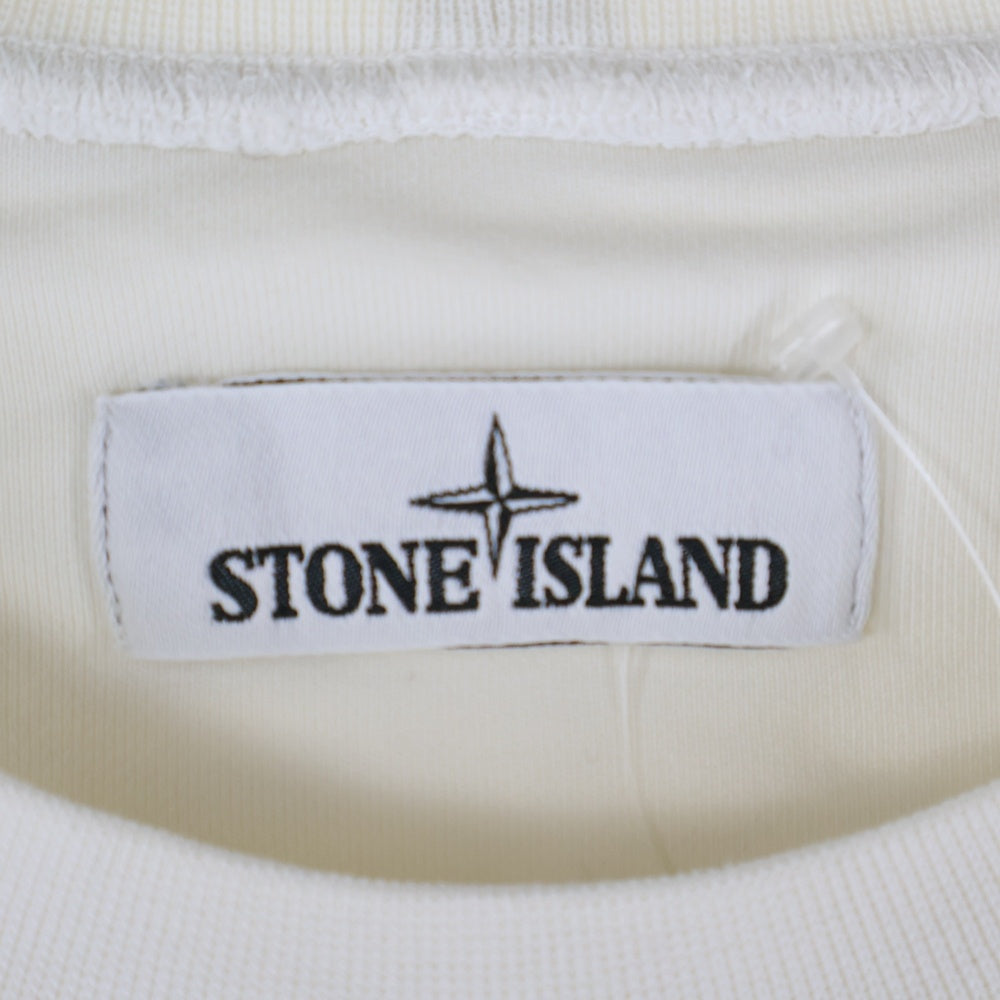 STONE ISLAND(ストーンアイランド) Sweatshirt ロゴワッペン クルーネックスウェットトレーナー ホワイト 721561051