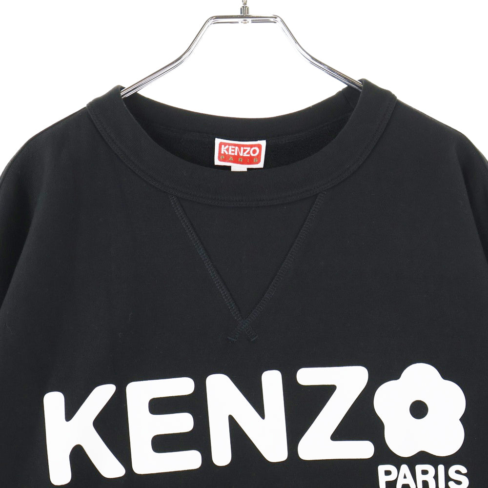 KENZO(ケンゾー) BOKE FLOWER 2.0 クルーネックスウェットトレーナー ブラック FD55W4844ME