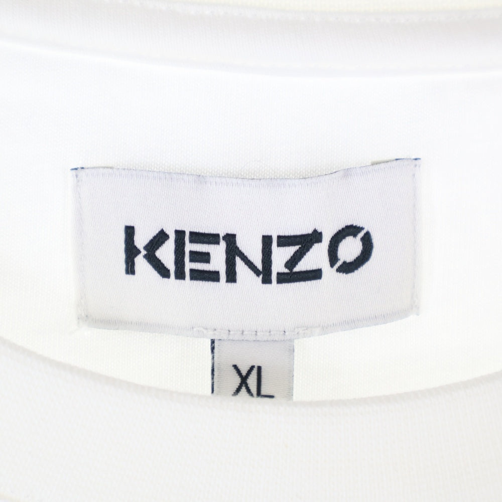 KENZO(ケンゾー) 22SS TIGER CREST CLASSIC T-SHIRT ロゴワッペン 半袖Tシャツ ホワイト FB55TS0034SA