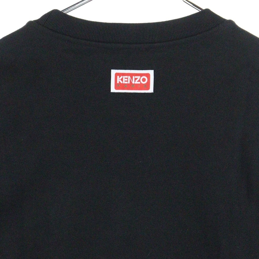 KENZO(ケンゾー) BOKE FLOWER SWEATSHIRT クルーネックスウェットトレーナー ブラック FD55SW4454ME