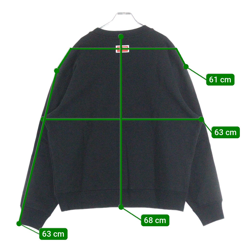 KENZO(ケンゾー) BOKE FLOWER SWEATSHIRT クルーネックスウェットトレーナー ブラック FD55SW4454ME