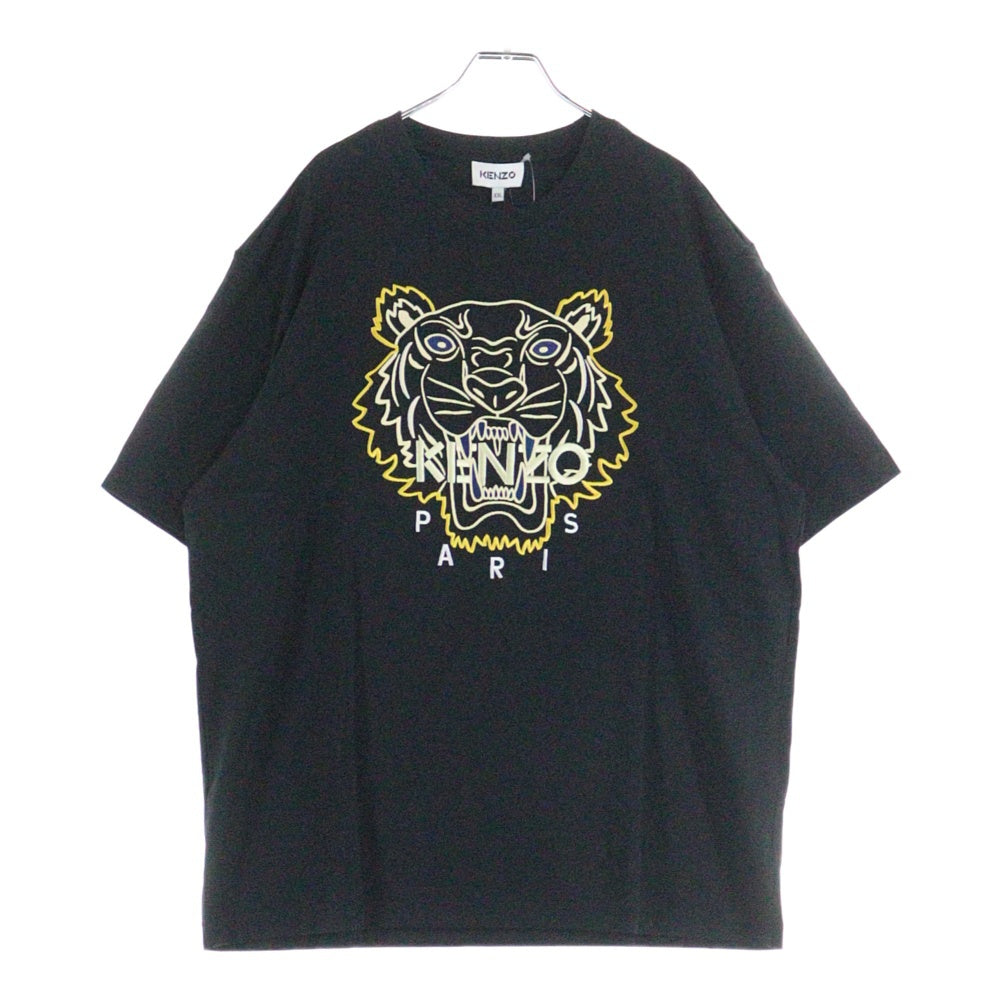 KENZO(ケンゾー) Classic Tiger Relaxed T-Shirt タイガー刺繍 半袖Tシャツ ブラック FC55TS2194YH
