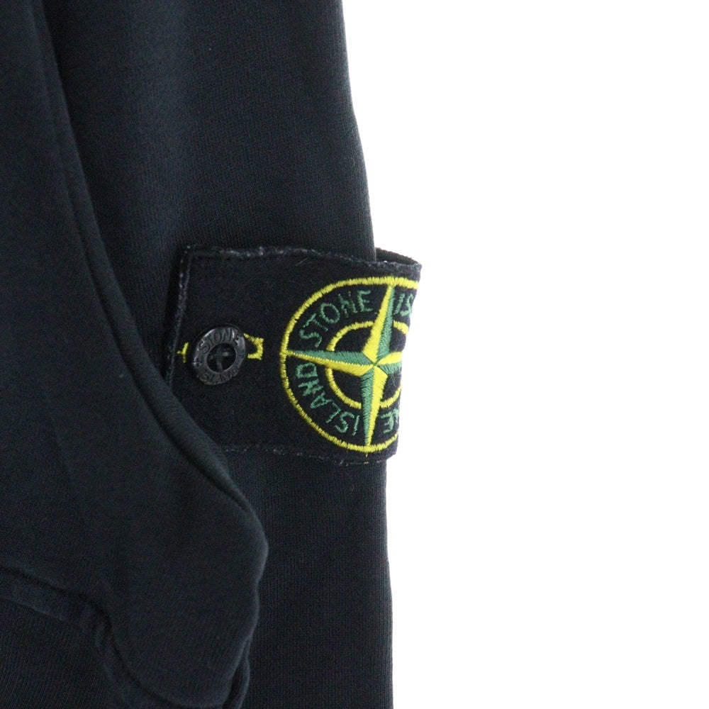 STONE ISLAND(ストーンアイランド) 20SS Double Zip Hoodie ダブルジップ スウェットパーカー フーディー ブラック 721561051