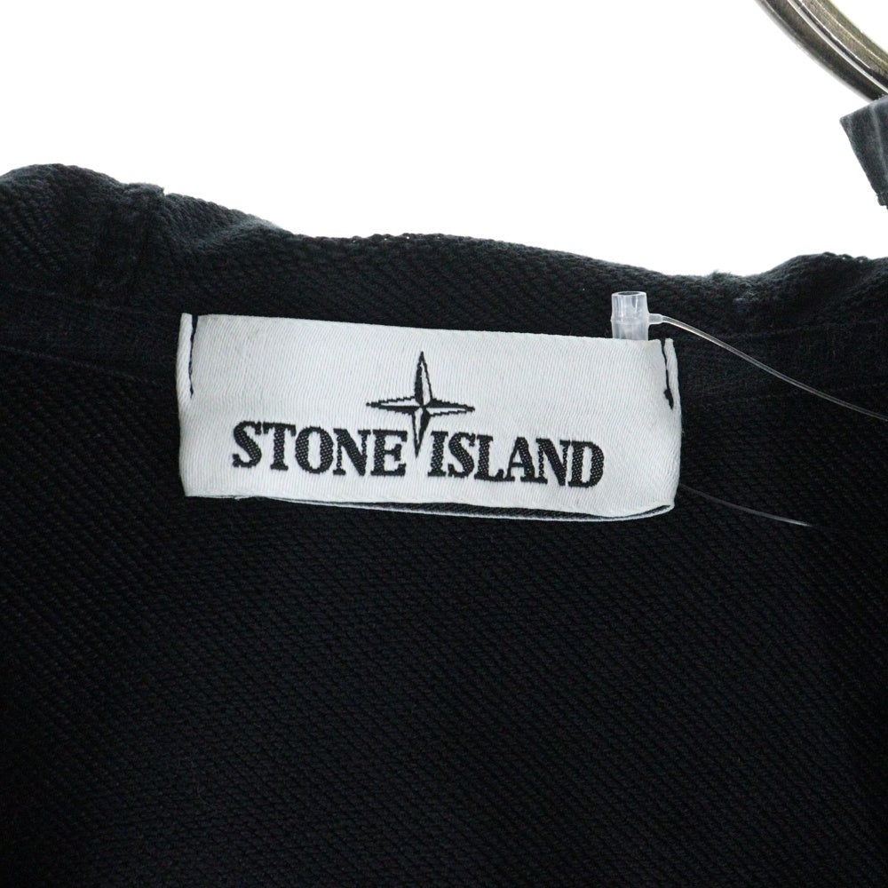 STONE ISLAND(ストーンアイランド) 20SS Double Zip Hoodie ダブルジップ スウェットパーカー フーディー ブラック 721561051