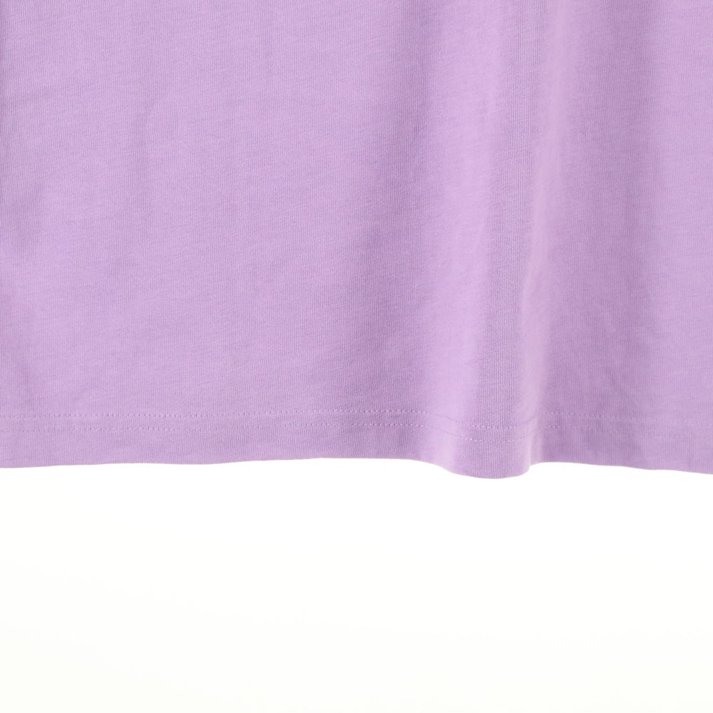 AMI Alexandre Mattiussi(アミアレクサンドルマテュッシ) Logo T-Shirt ハートロゴ刺繍 半袖Tシャツ パープル E21HJ128.726