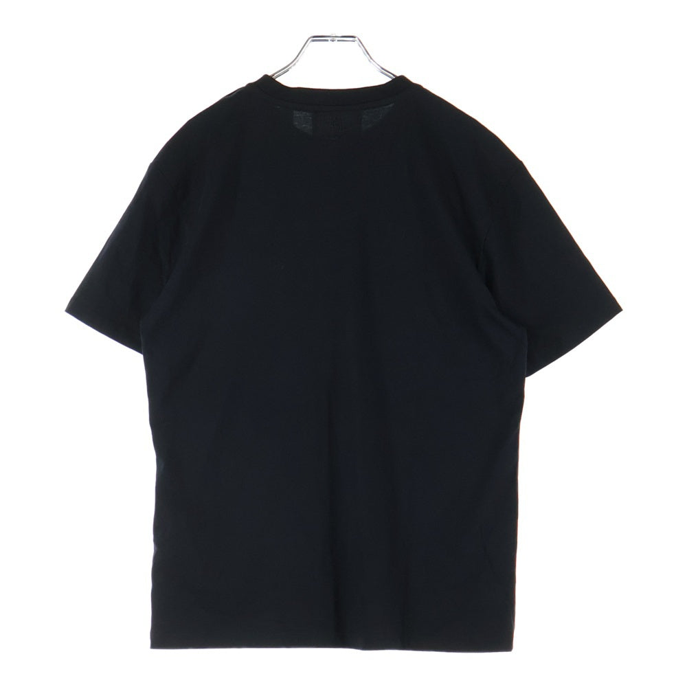 AMI Alexandre Mattiussi(アミアレクサンドルマテュッシ) AMI DE COEUR T-SHIRT ハートロゴ刺繍 半袖Tシャツ ブラック BFUTS001.724
