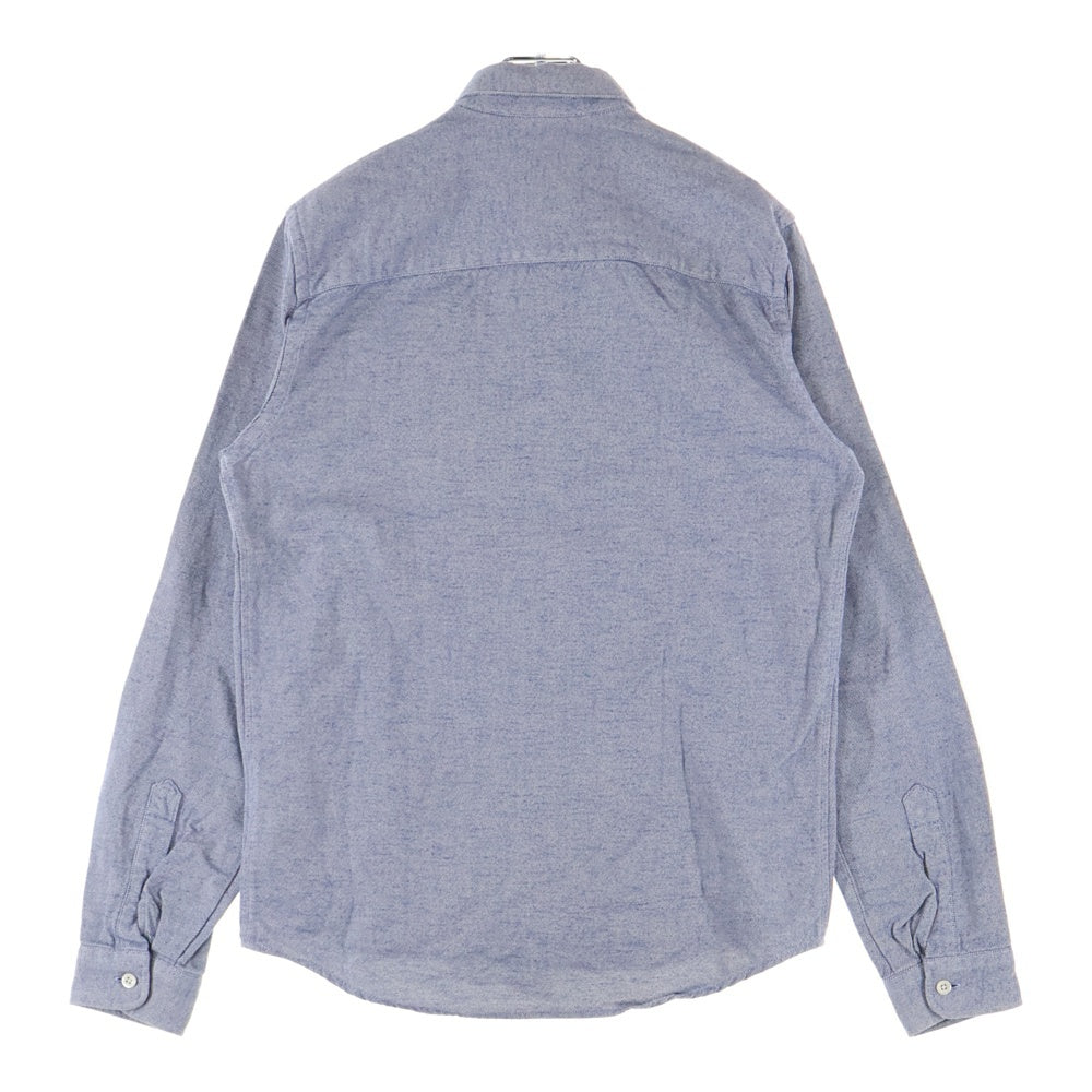 AMI Alexandre Mattiussi(アミアレクサンドルマテュッシ) Ami De Coeur Shirt ハートロゴ刺繍 長袖シャツ ネイビー H21HC024.418
