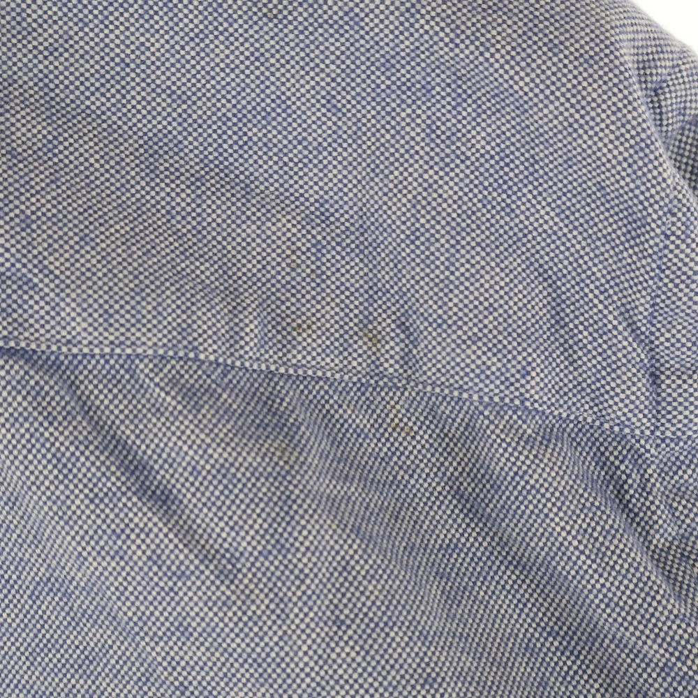 AMI Alexandre Mattiussi(アミアレクサンドルマテュッシ) Ami De Coeur Shirt ハートロゴ刺繍 長袖シャツ ネイビー H21HC024.418