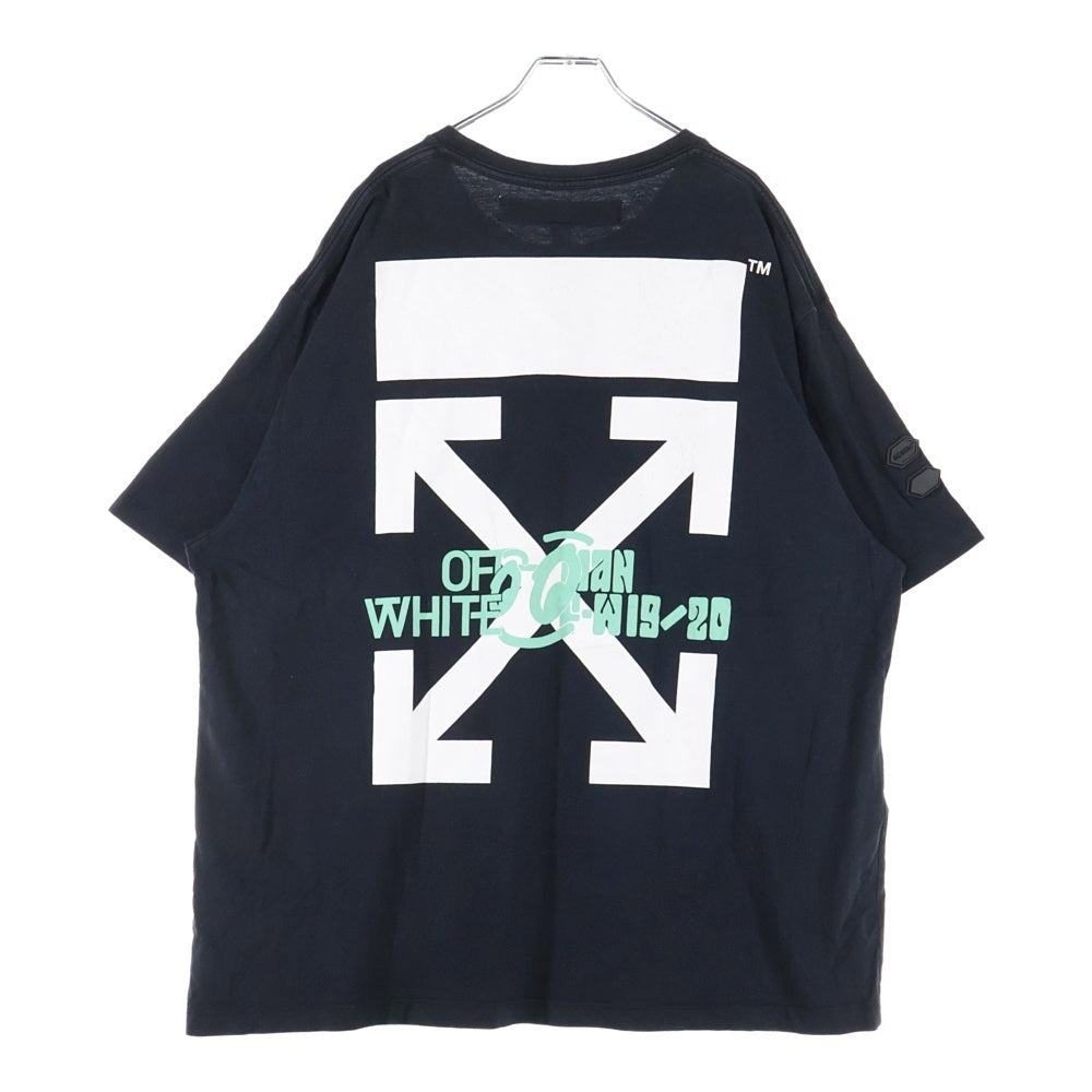 OFF-WHITE(オフホワイト) 19AW Waterfall T-Shirt オーバーサイズ半袖Tシャツ ブラック OMAA038E19185015