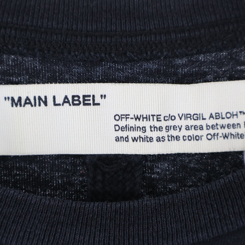 OFF-WHITE(オフホワイト) 19AW Waterfall T-Shirt オーバーサイズ半袖Tシャツ ブラック OMAA038E19185015